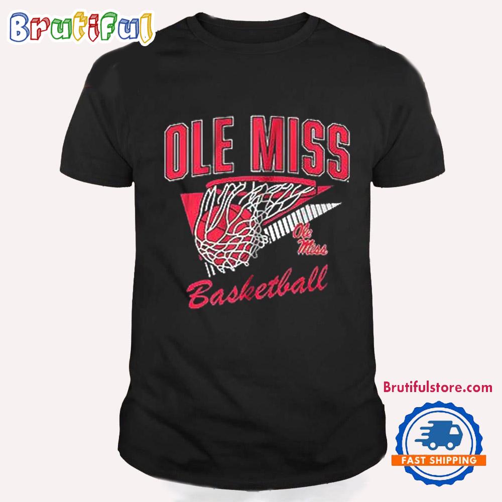 Ole Miss Rebels Throwback Basketball T Shirt