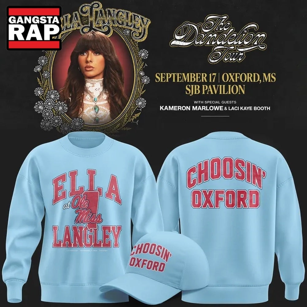 Ole Miss Rebels x Ella Langley The Dandelion Tour 2026 Hoodie T-Shirt