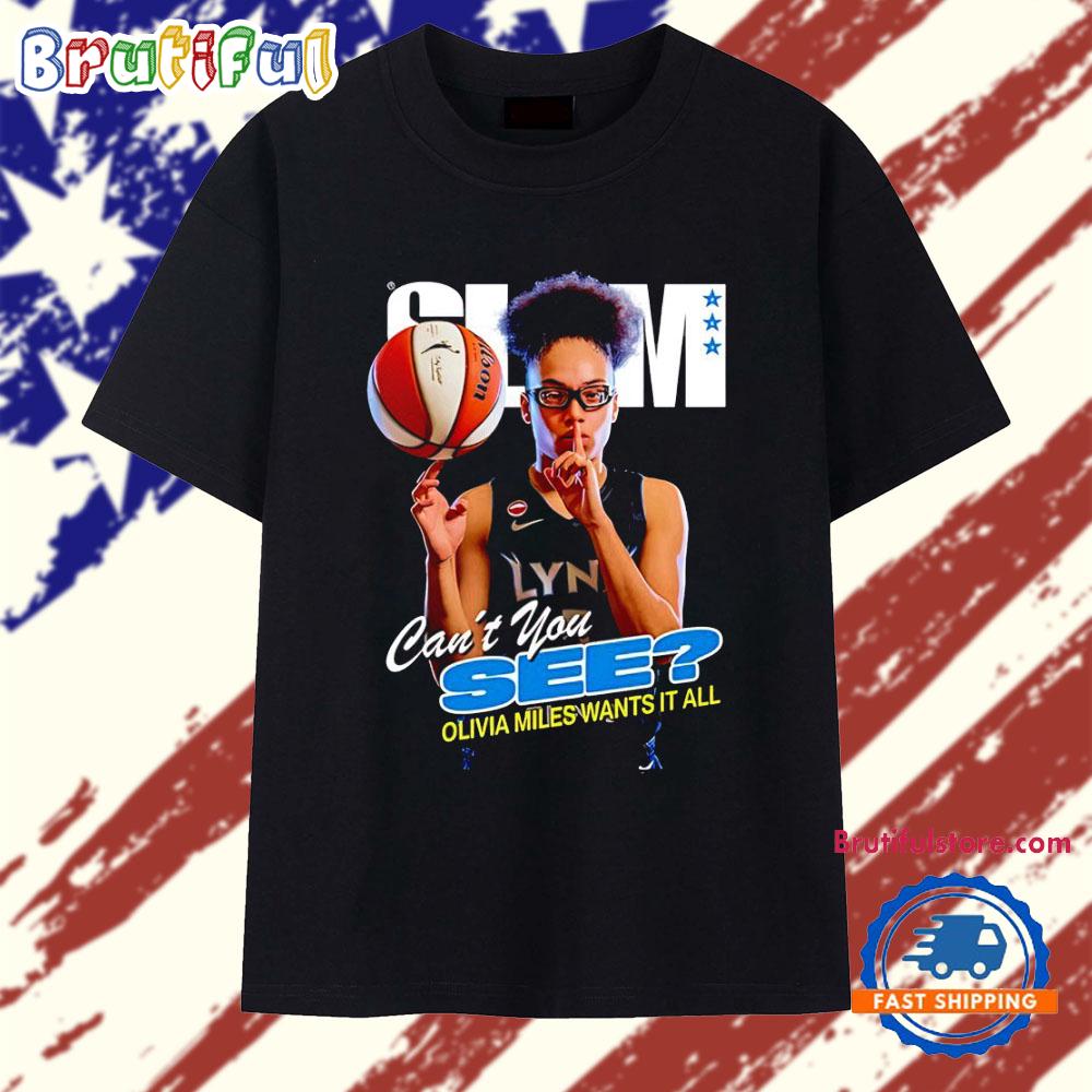 Olivia Miles Minnesota Lynx Can’t You See Wants It All SLAM Cover Vintage T Shirt