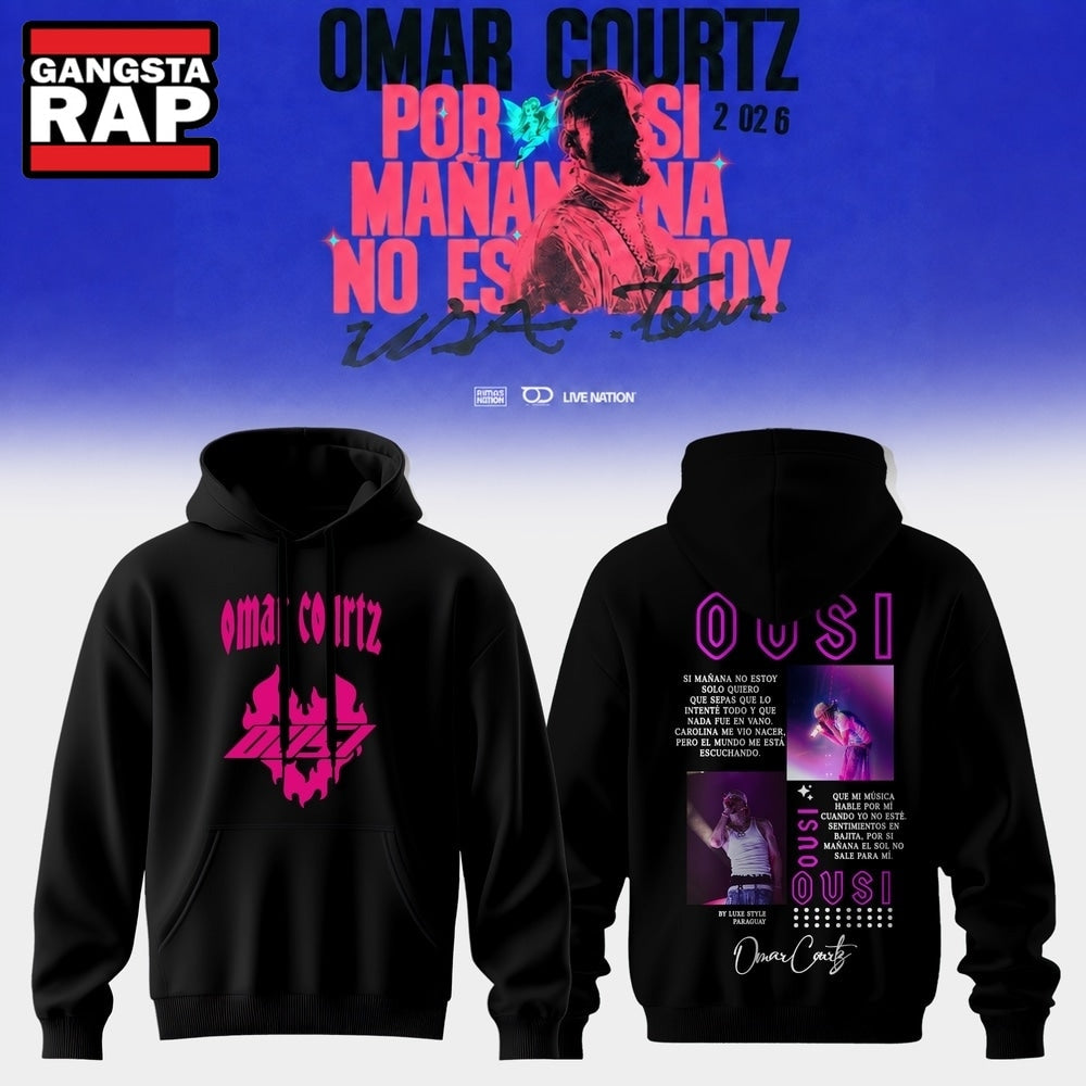 Omar Courtz Por Si Manana No Estoy Tour Limited Edition Signature Hoodie T-Shirt