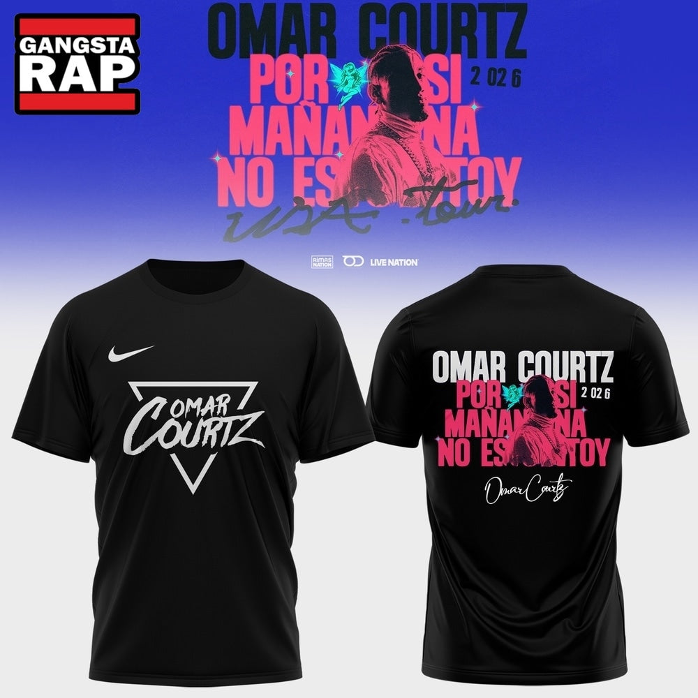 Omar Courtz Por Si Manana No Estoy Tour Limited Edition Signature Hoodie T-Shirt