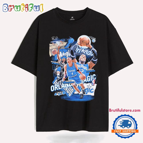 O’neal Howard and Hardaway Orlando Magic Graphic T Shirt