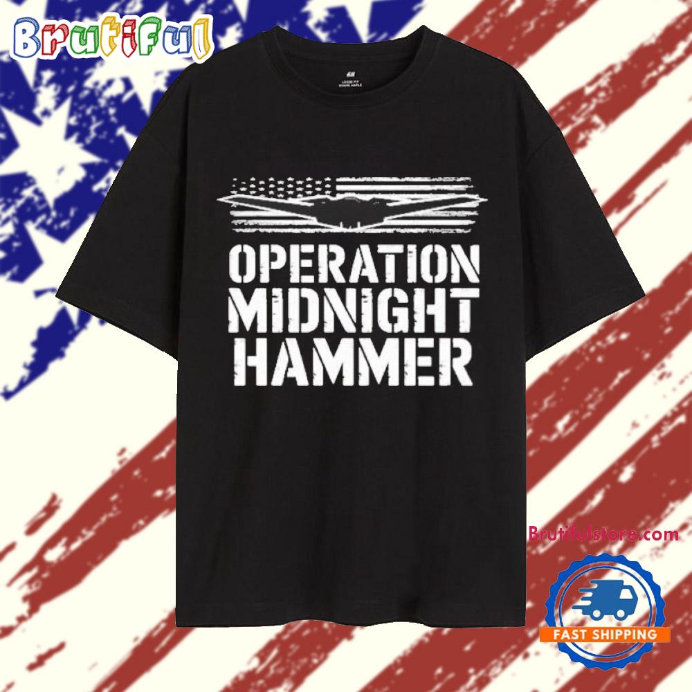 Operation Midnight Hammer Stealth Bomber Military T Shirt
