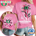 Oregon Ducks 2025 NCAA Breast Cancer Sunflowers Unisex 3D Shirt