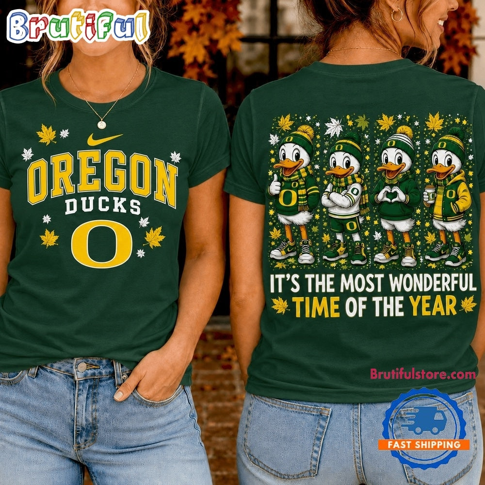 Oregon Ducks 2026 NCAA Autumn Festive Cheer T Shirt