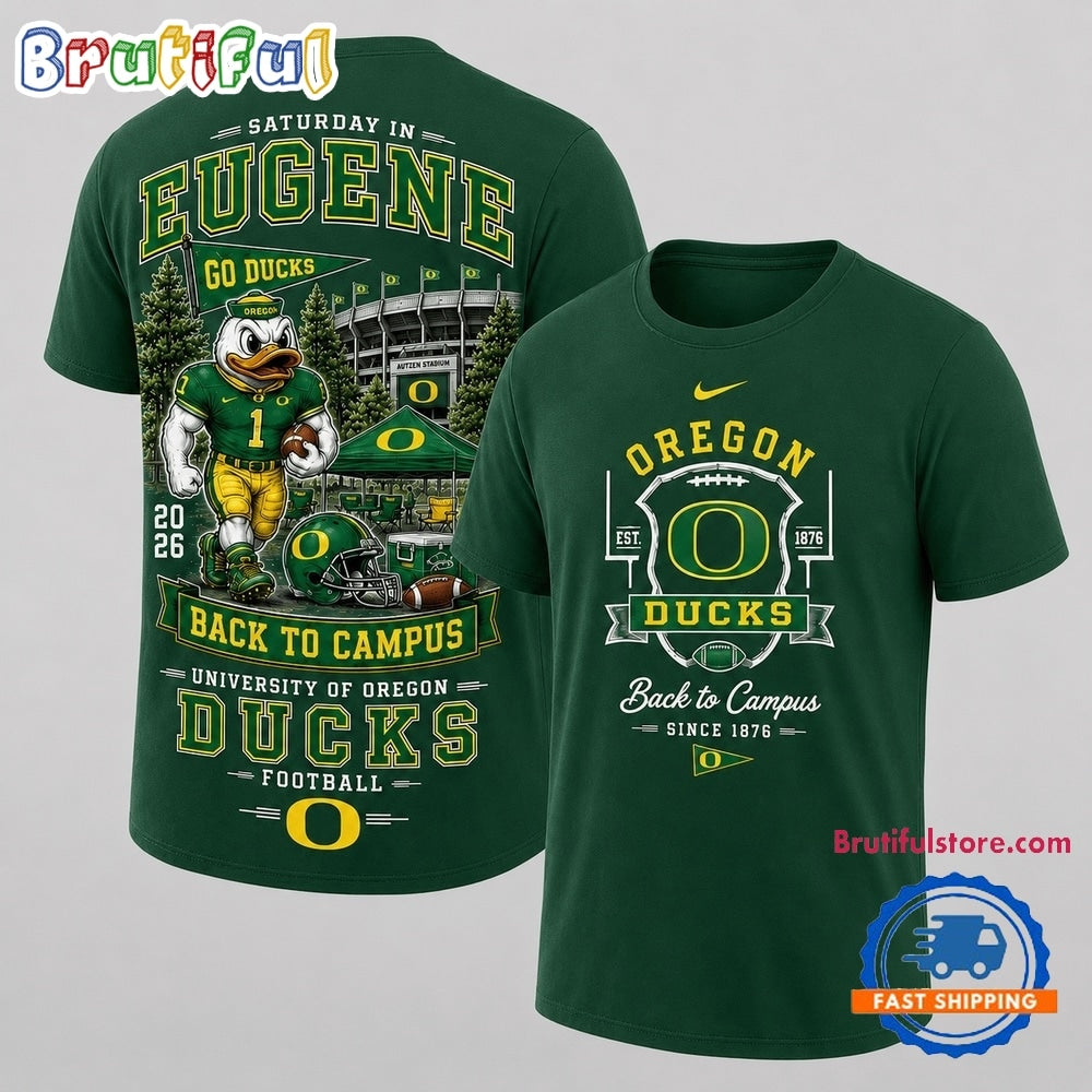 Oregon Ducks 2026 NCAA Back To Campus 3D Shirt