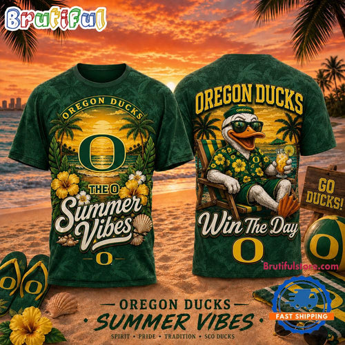 Oregon Ducks 2026 NCAA Summer Vibes Limited Edition 3D T Shirt
