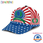 Oregon Ducks American Flag Pattern Independence Day Baseball Cap