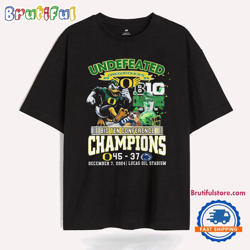 Oregon Ducks Big Ten Conference Champions Winner 45-37 Score T Shirt