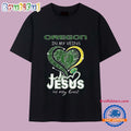 Oregon Ducks In My Veins Jesus In My Hearts Logo 2025 T Shirt