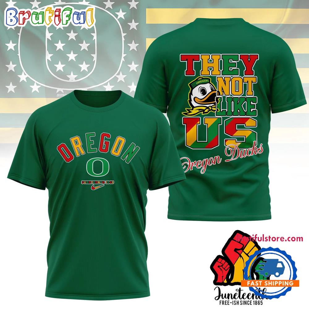 Oregon Ducks Juneteenth Freedom Day 3D Shirt