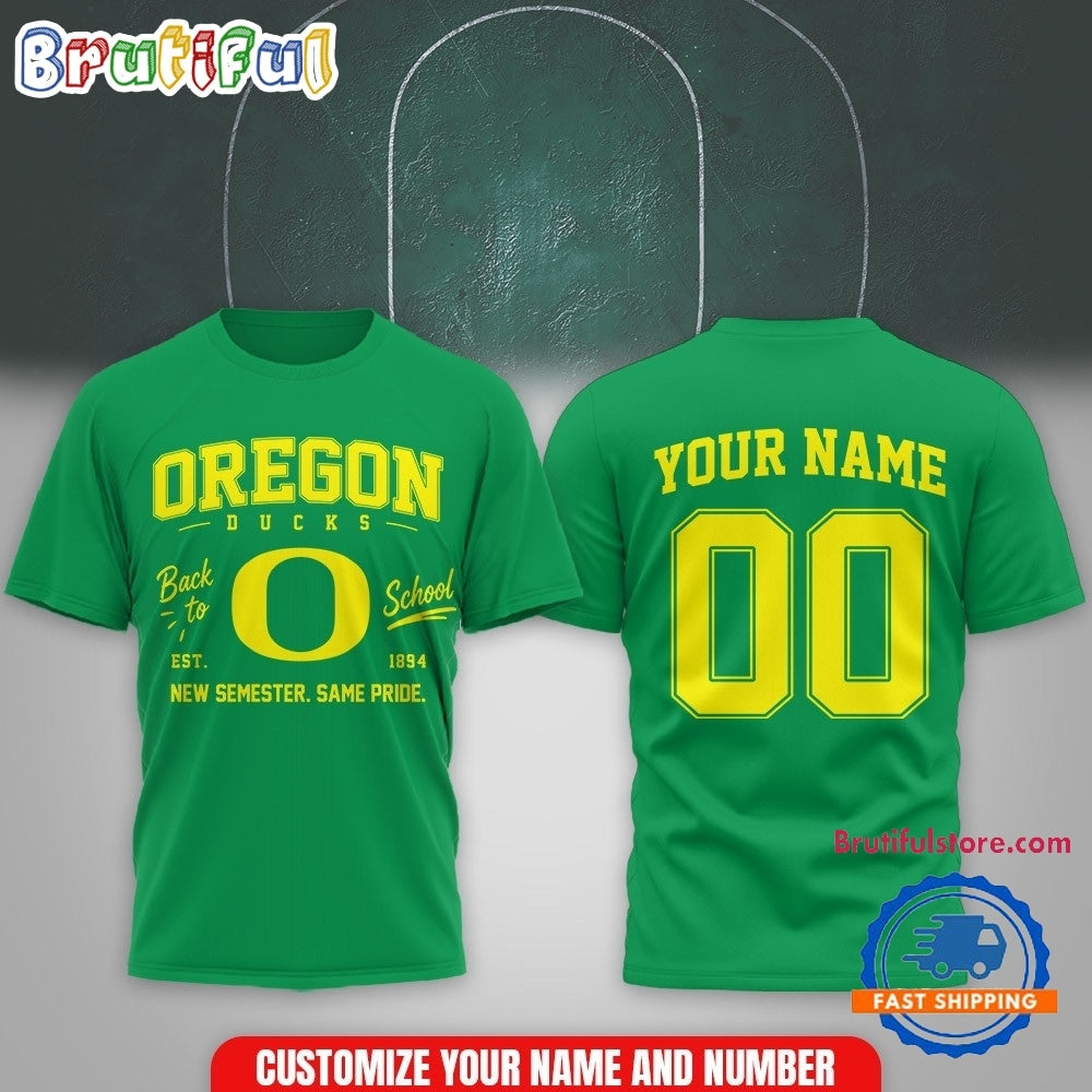 Oregon Ducks NCAA Campus Pride Back to School 2026 Personalized 3D Shirt