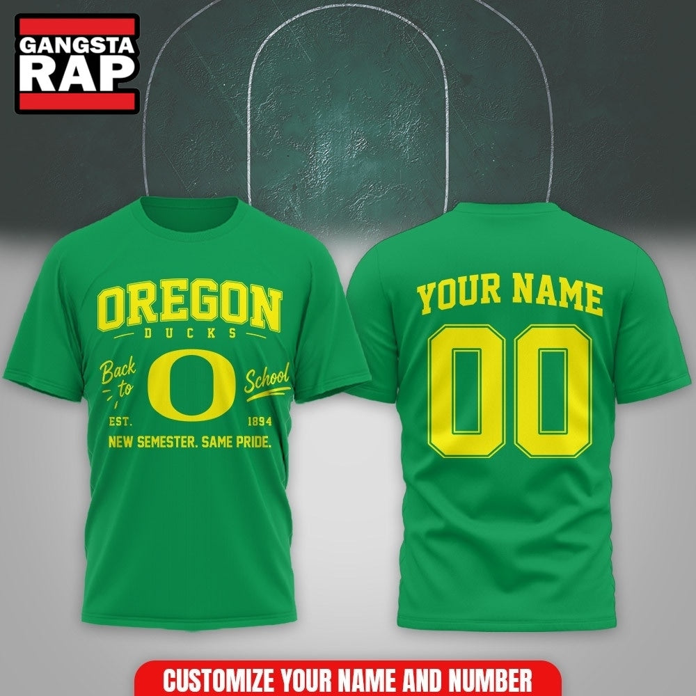 Oregon Ducks NCAA Campus Pride Back to School 2026 Personalized 3D Shirt