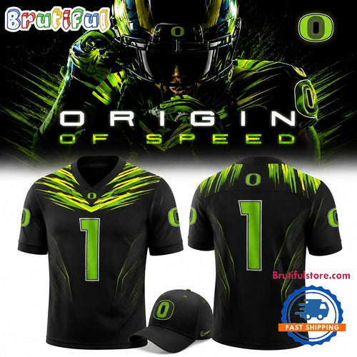 Oregon Ducks Origin of Speed New Uniform Custom Football Jersey