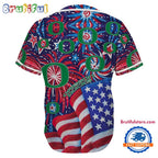 Oregon Ducks USA Flag Independence Day Baseball Jersey, Sport Team 4th of July Jersey