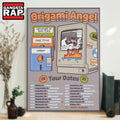 Origami Angel Tour Dates 2025 Poster Canvas Art