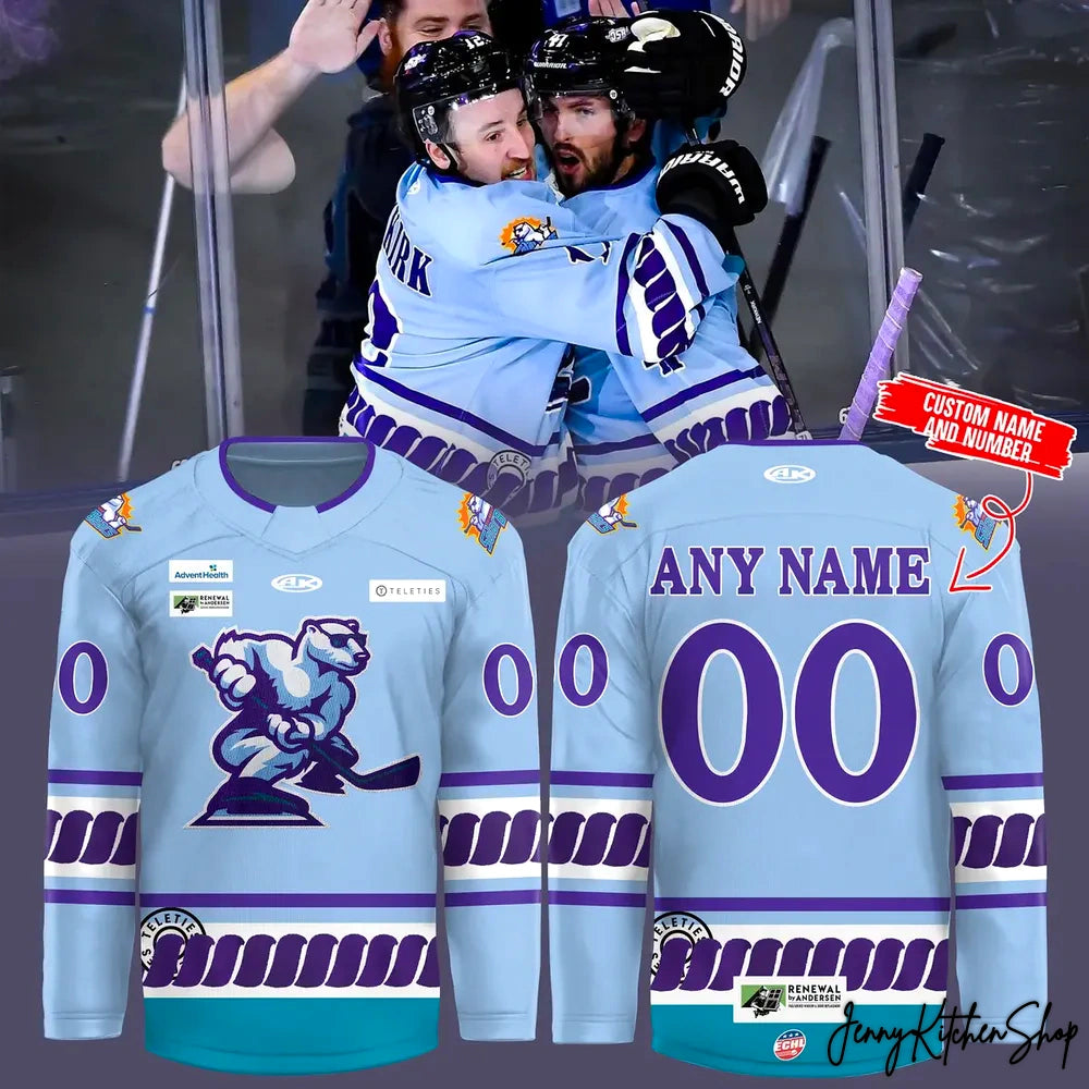 Orlando Solar Bears Celebrating Women in Hockey Night 2025 Jersey