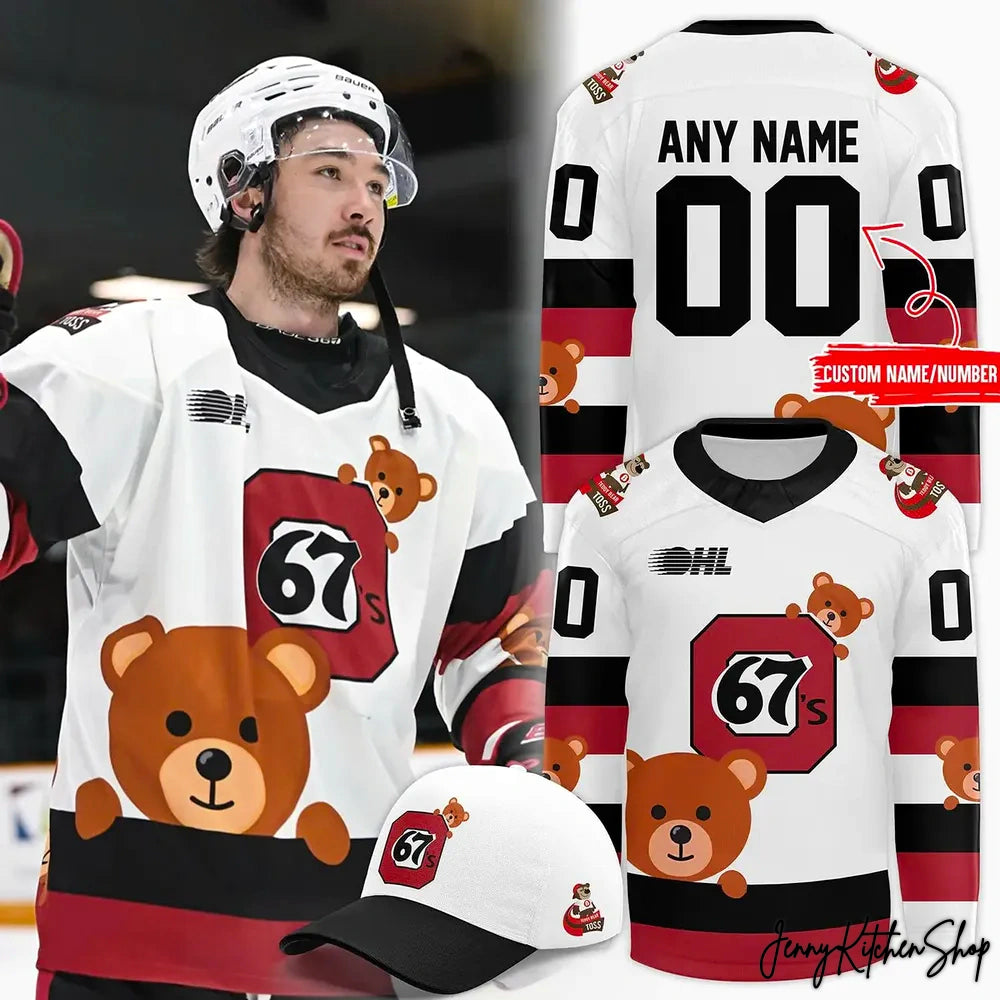 Ottawa 67’s Teddy Bear Toss Hockey Jersey