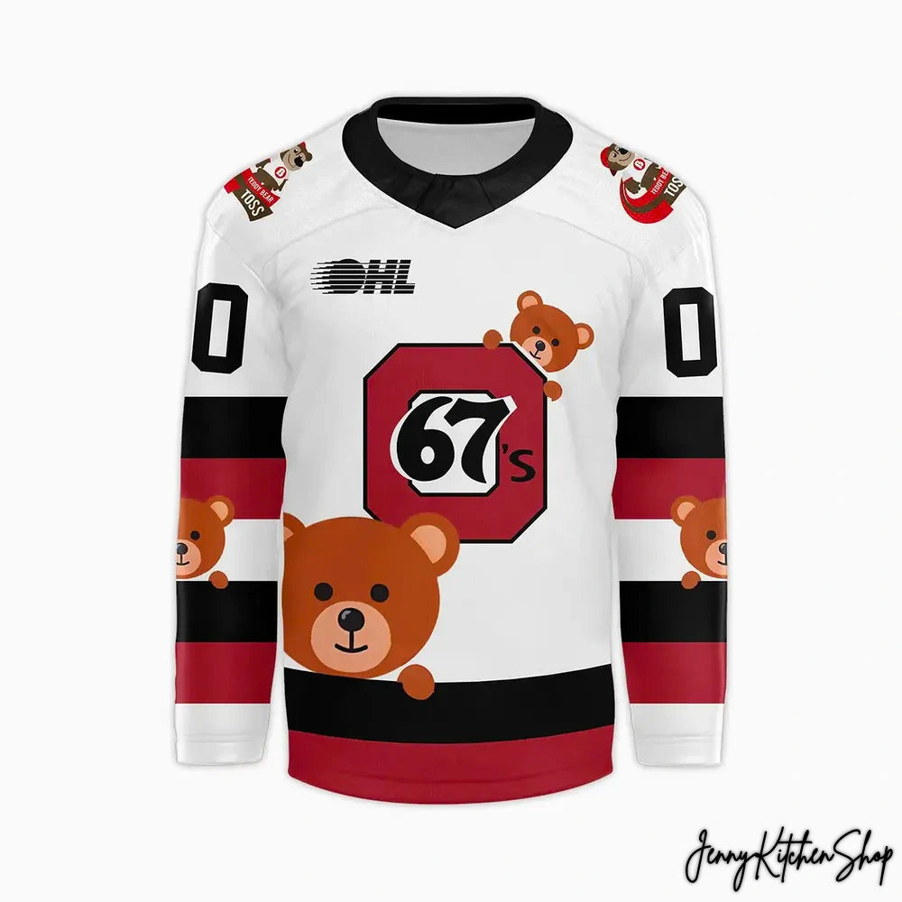 Ottawa 67’s Teddy Bear Toss Hockey Jersey