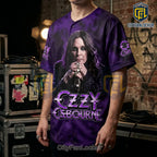 Ozzy Osbourne 1948-2025 Tribute Purple Memorial Logo Baseball Jersey