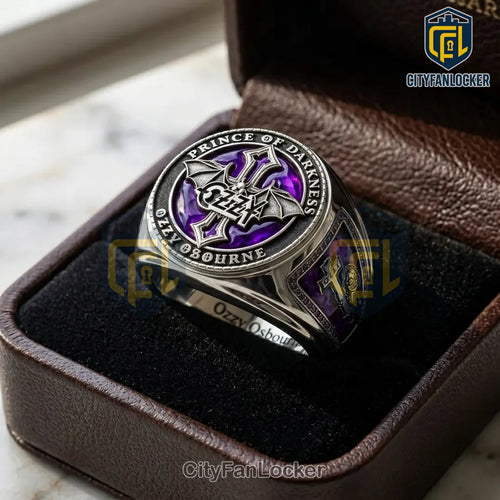 Ozzy Osbourne 3D Engraved Ring 2026