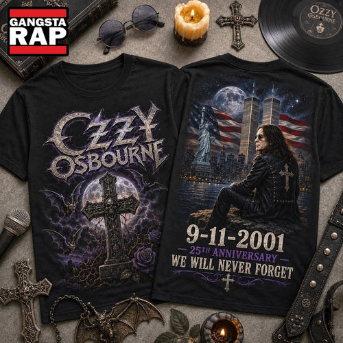 Ozzy Osbourne 911 Memorial 25th Anniversary 3D Shirt Hoodie T-Shirt