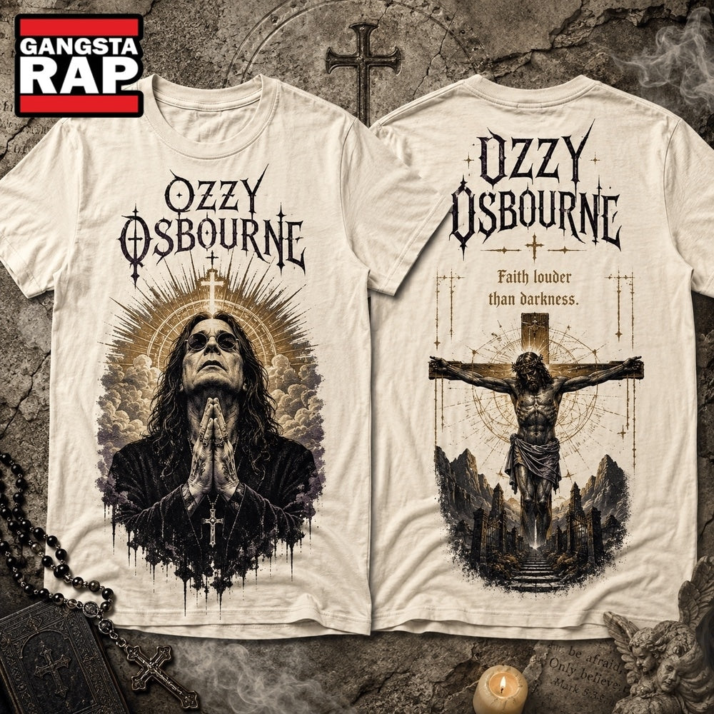 Ozzy Osbourne Faith Louder Than Darkness Jesus 3D Shirt Hoodie T-Shirt
