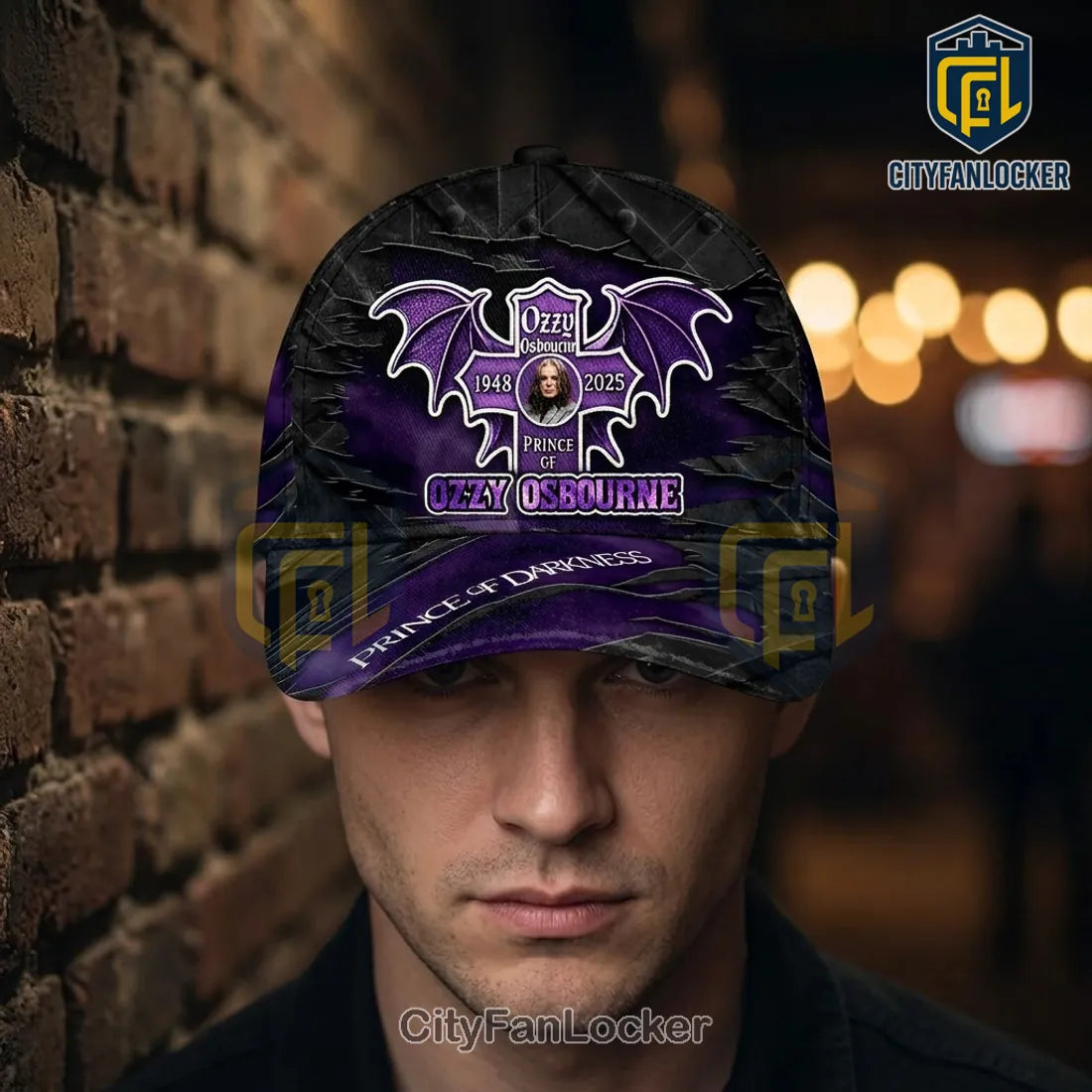 Ozzy Osbourne Prince of Darkness 1948-2025 Tribute Collectible Baseball Cap