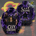 Ozzy Osbourne Purple Lightning Pullover Hoodie