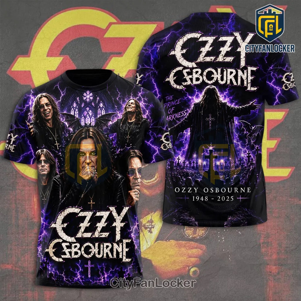 Ozzy Osbourne Purple Lightning Pullover Hoodie