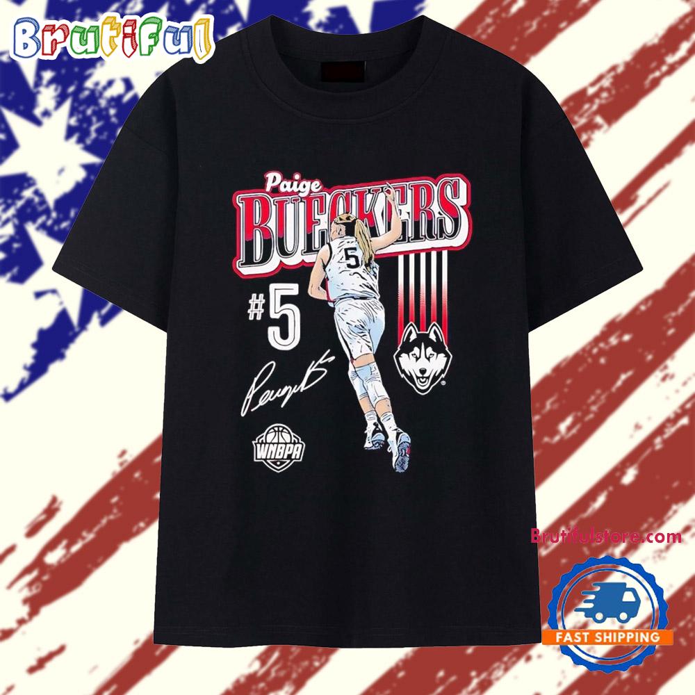 Paige Bueckers okay signature UConn Huskies T Shirt