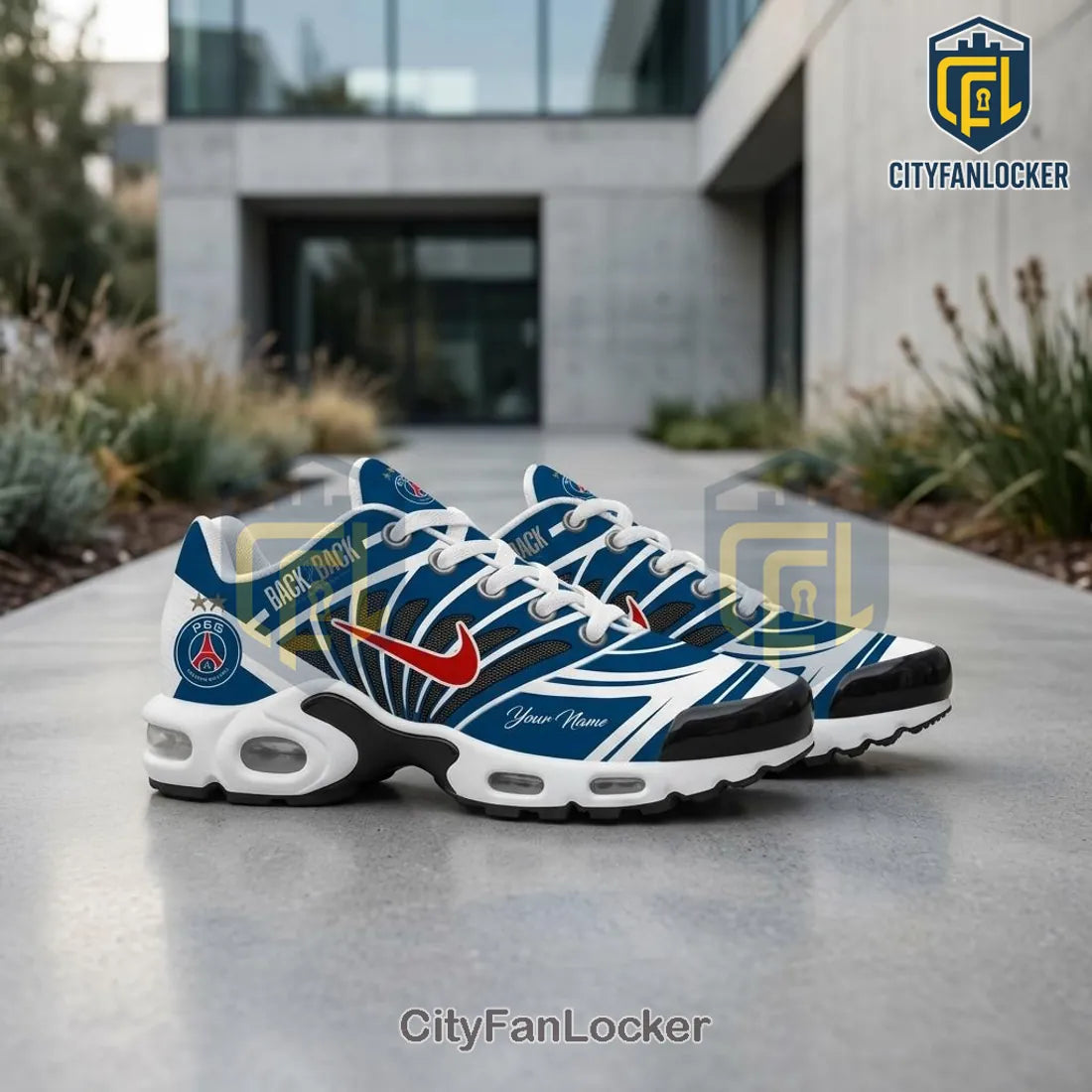 Paris Saint-Germain x Nike Custom Name Back-To-Back TN-Sneakers