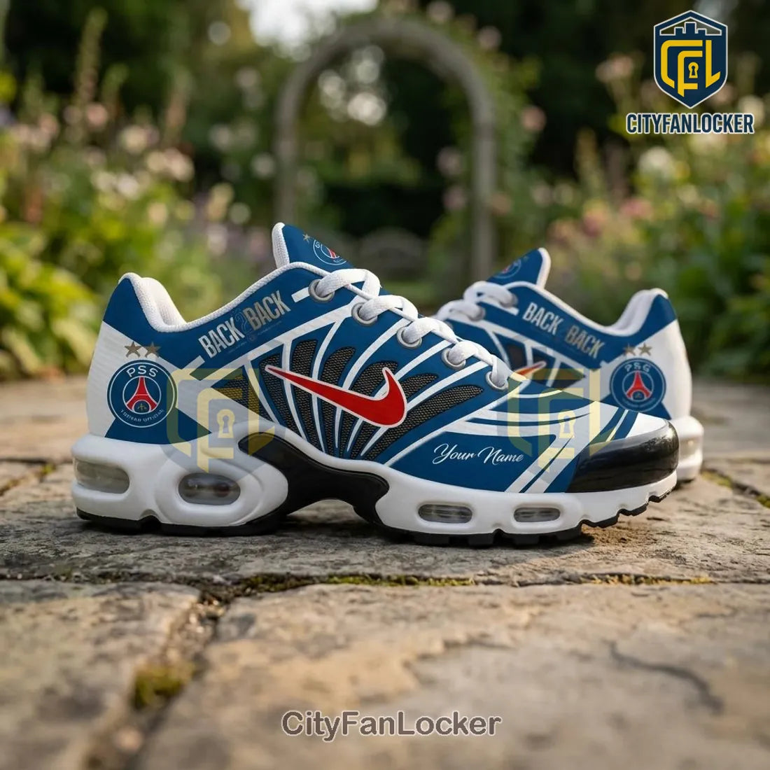 Paris Saint-Germain x Nike Custom Name Back-To-Back TN-Sneakers