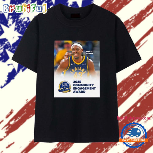 Pascal Siakam 2025 Indiana Civil Rights Commission’s Community Engagement Award T Shirt