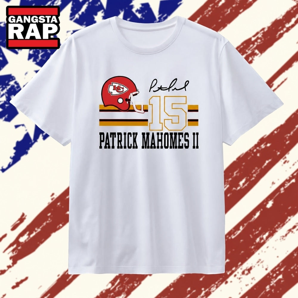 Patrick Mahomes II Kansas City Chiefs 15 signature T Shirt