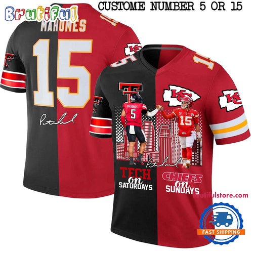 Patrick Mahomes Kansas City Chiefs 2025 Signature Football Jersey