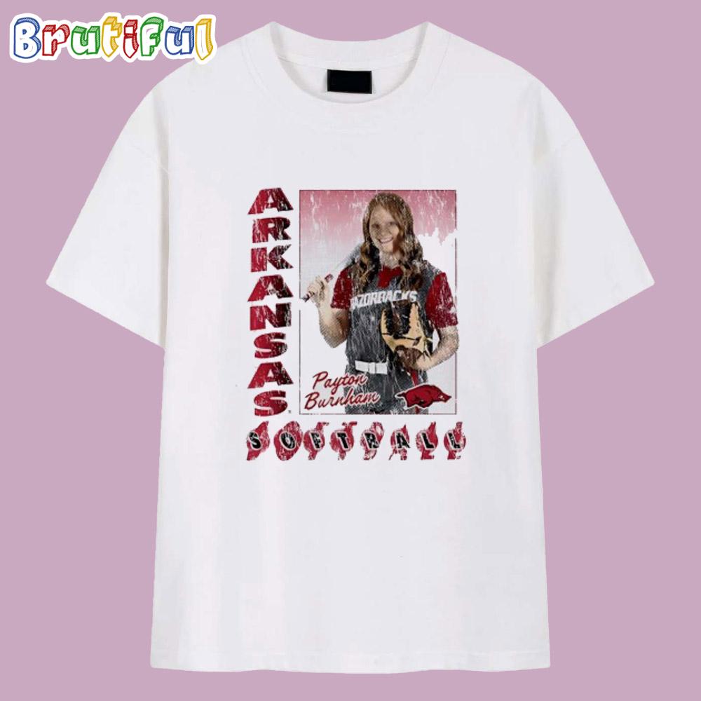 Payton Burnham Arkansas Razorbacks Softball Box T Shirt