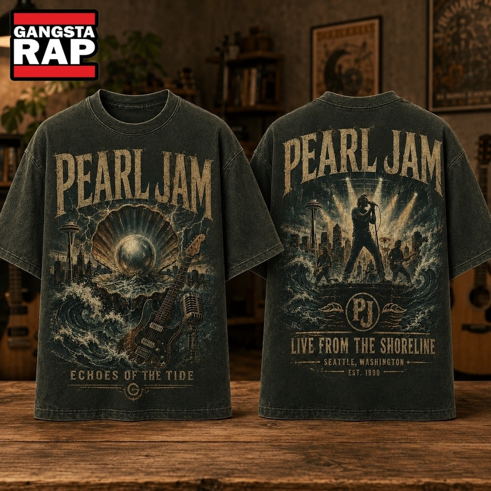 Pearl Jam Echoes of the Tide Live From The Shoreline 3D Shirt