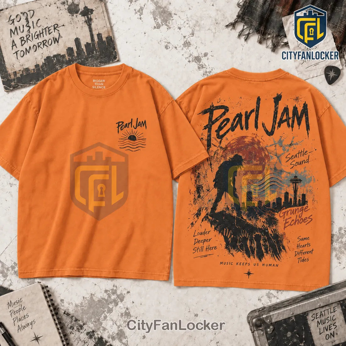 Pearl Jam Seattle Grunge Echoes Cotton Shirt