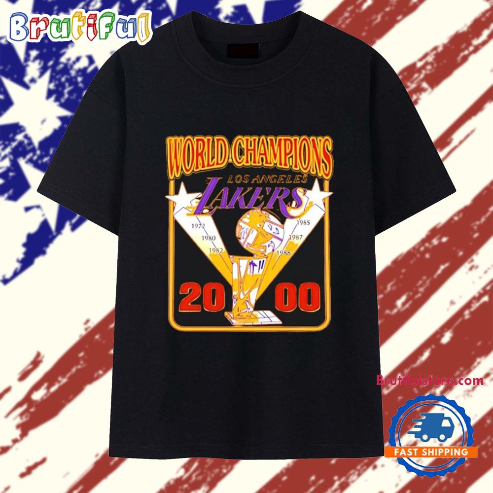 Pedro Pascal Wear World Champions Los Angeles Lakers 2000 T Shirt