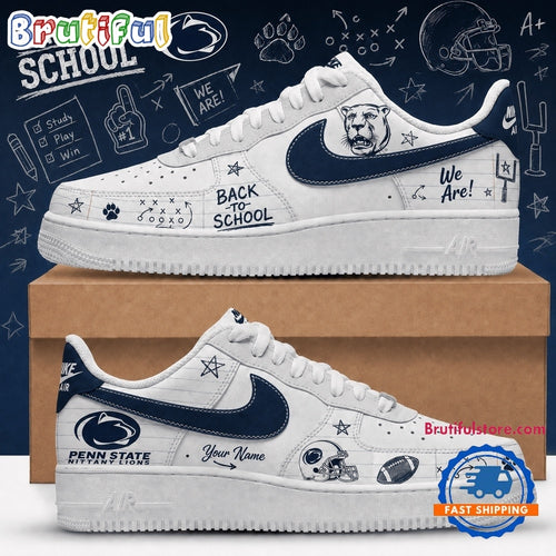 Penn State Nittany Lions 2026 NCAA Football Back To School Air Force 1 Shoes Sneakers