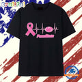 Penn State Nittany Lions Breast Cancer Awareness Heartbeat Logo T Shirt