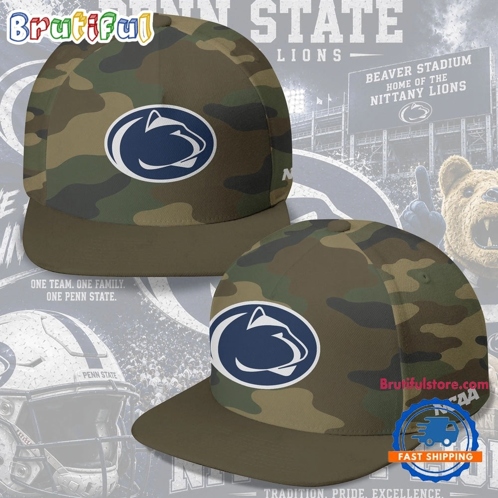 Penn State Nittany Lions NCAA Field Ops Camo Snapback Cap