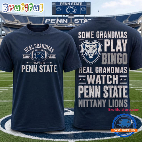 Penn State Nittany Lions NCAA Real Grandma Team Unisex 3D Shirt