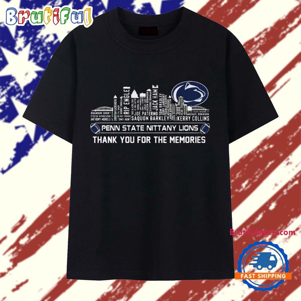 Penn State Nittany Lions Palyer Name 2025 Thank You For The Memories T Shirt