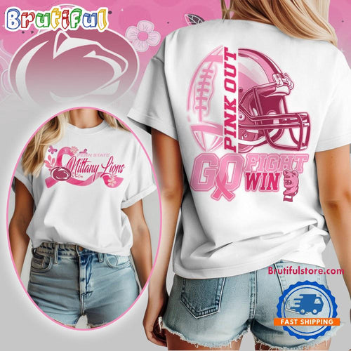 Penn State Nittany Lions Tackle Breast Cancer New Design Unisex T Shirt