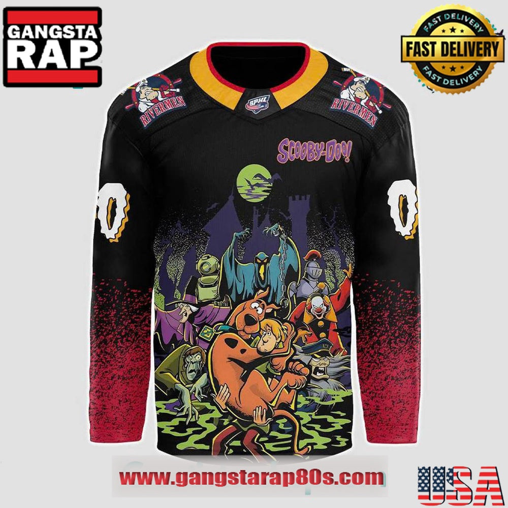 Peoria Rivermen x Scooby-Doo Night 2025 Custom Hockey Jersey