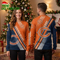 Personalized Chicago Bears Diagonal Stripe Custom Name Sweater