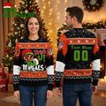 Personalized Cincinnati Bengals Grinch Drink Up Custom Name And Number Ugly Christmas Sweater