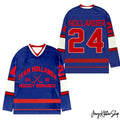 Personalized Hollander Rozanov Blue Red Hockey Jersey